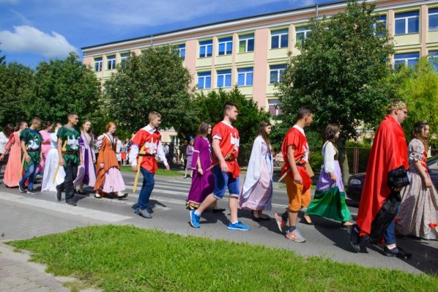 Przemarsz uczestników Jubileuszu 100-lecia Jagiełły
